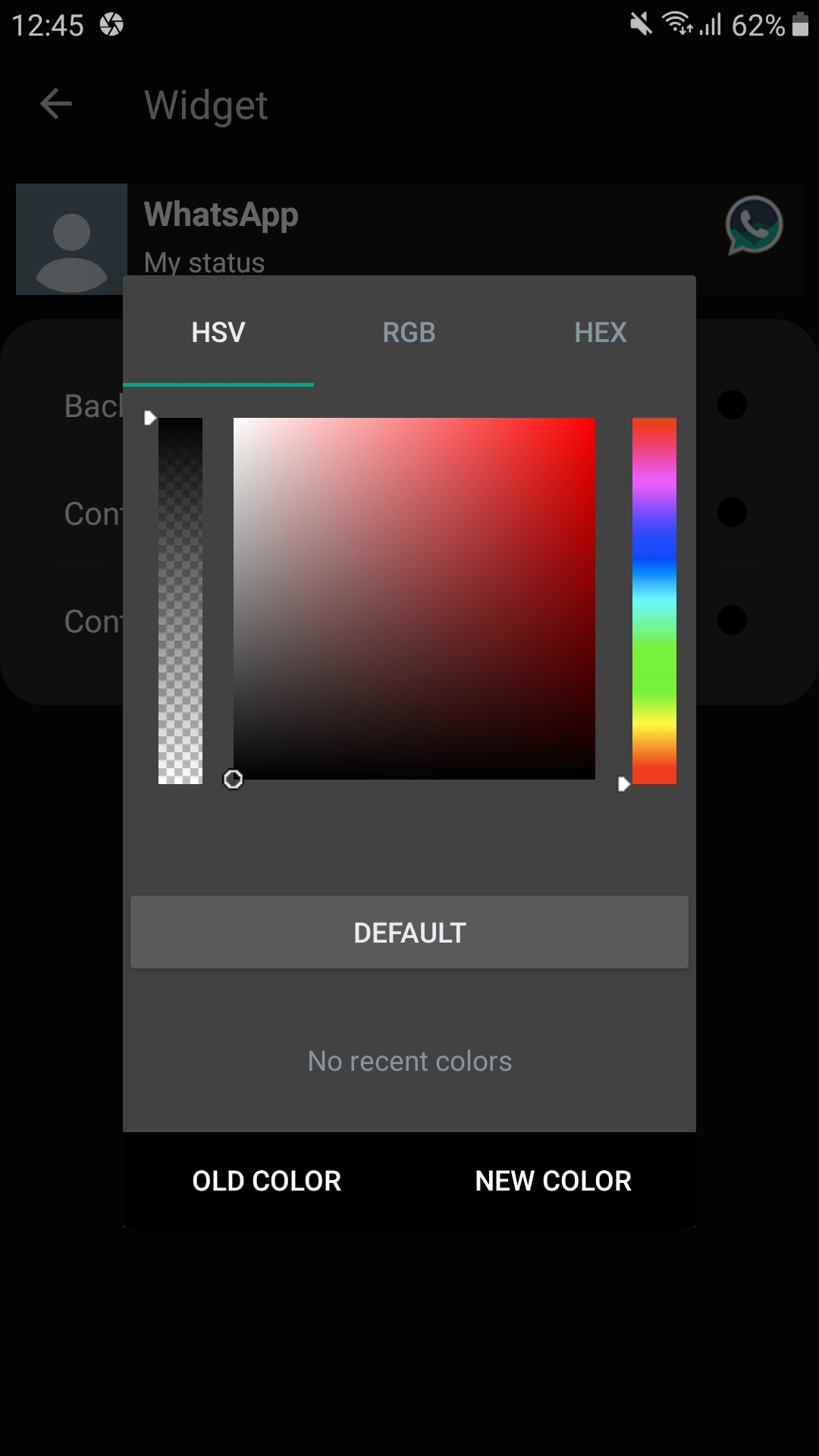 Widget Color